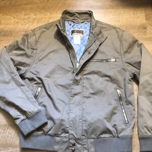 Levi’s Mens Grey Cafe Racer Jacket Zip Medium Like New